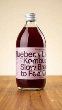 Blueberry Lavender Kombucha 500ml by Bombucha