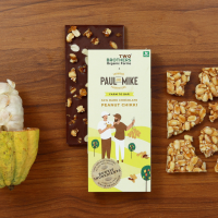 Dark Chocolate with Peanut Chikki 68g (by Paul and Mike and Amorearth)