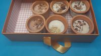 Terracotta Candles Luggage Gift Box Blue Pack of 6