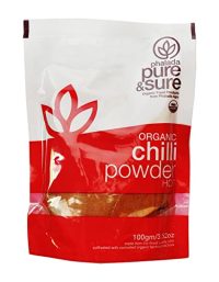 Organic Chilli Powder Hot 100g (by Pure & Sure)