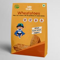 Organic Khakra, Wheatatoes Per Box - 100g By Little Grabs