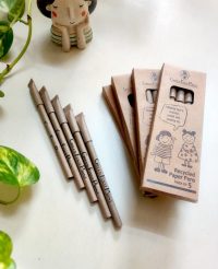 Recycled Paper Pens Pack Of 5 By Green Foot Print