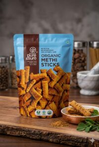 Organic Methi Sticks 100gm ( By Pure & Sure)