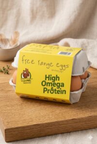 HAPPY HENS - OMEGA 3 Enriched Eggs ( 6pc Pack )