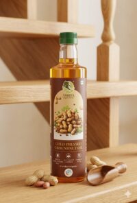 Organic Cold Pressed Gronudnut Oil 1ltr by Asmita Organic Farms