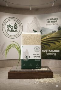 Organic Ambi Moti Rice Semi Polished -1Kg by OOO Farms