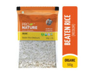 Organic Beaten Rice (Medium Poha) 500gm- by Pro nature