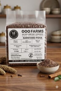 Organic Barnyard Millet Flakes / Poha 250gm- by OOO Farms