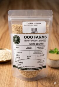 Organic White Sesame 100gm- by OOO Farms