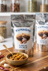Organic Garlic Pickle 200gm by Kumaoni