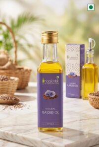 Organic Cold Pressed Flaxseed Oil 100ml- by Prakritik